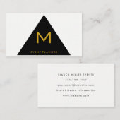 Eenvoudige geometrische driehoek visitekaartje (Voorkant / Achterkant)