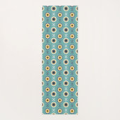 eenvoudige geometrische floraal yogamat (Achterkant)