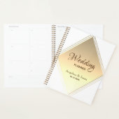 Eenvoudige Geometrische gouden bruiloft Planner (Display)