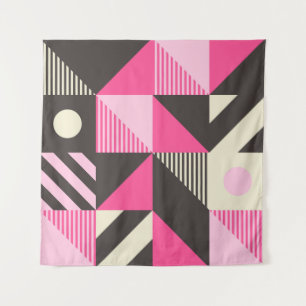 Eenvoudige geometrische illustratie met bewerkbare wandkleed