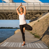 eenvoudige geometrische lijnen yogamat