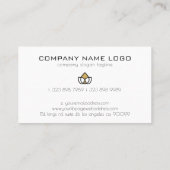 Eenvoudige geometrische Logo voor beroepsmatig geb Visitekaartje (Achterkant)