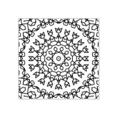 Eenvoudige geometrische Mandala Rubberstempel (Afrduk)