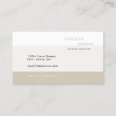 Eenvoudige geometrische QR-codecontucctie Visitekaartje (Achterkant)