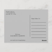 Eenvoudige geometrische stijl bruiloft dank u briefkaart (Achterkant)