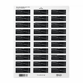 Eenvoudige geometrische stijl bruiloft etiket (Full Sheet)