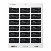 Eenvoudige geometrische stijl bruiloft etiket (Full Sheet)