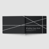 Eenvoudige geometrische stijl bruiloft gastenboek (Volledig)