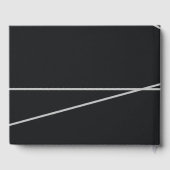 Eenvoudige geometrische stijl bruiloft gastenboek (Achterkant)