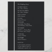 Eenvoudige geometrische stijl bruiloft programmakaart (Achterkant)