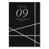 Eenvoudige Geometrische Stijl Trouwdag Kaart (Achterkant)