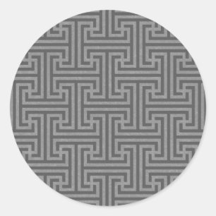 Eenvoudige geometrische vormen ronde sticker