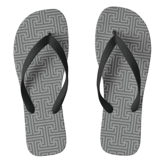 Eenvoudige geometrische vormen teenslippers (Voetbed)