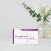 Eenvoudige Geometrische Zakelijke Visitekaartje (Staand voorkant)