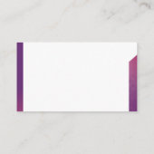 Eenvoudige Geometrische Zakelijke Visitekaartje (Achterkant)