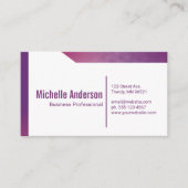 Eenvoudige Geometrische Zakelijke Visitekaartje (Voorkant)