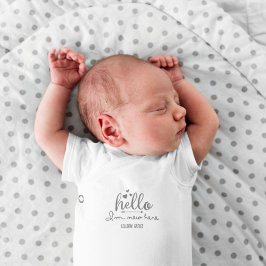 Eenvoudige gepersonaliseerde Baby Bodysuit