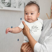 Eenvoudige gepersonaliseerde Baby Bodysuit