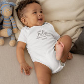 Eenvoudige gepersonaliseerde Baby Bodysuit
