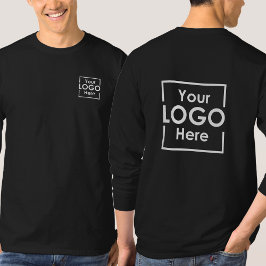 Eenvoudige Gepersonaliseerde Business Logo Voorkan T-shirt