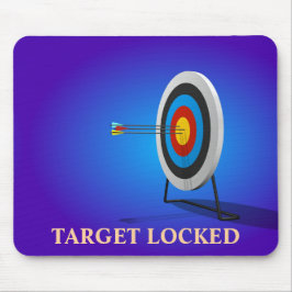 Eenvoudige gepersonaliseerde Dark Target Locked Mu Muismat