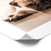 Eenvoudige gepersonaliseerde foto en naamprint van poster (Hoek)