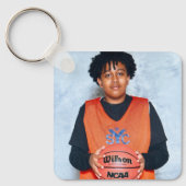 Eenvoudige gepersonaliseerde foto Sleutelhanger (Voorkant)