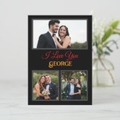 Eenvoudige gepersonaliseerde foto-Valentijnsdag Feestdagenkaart (Staand voorkant)