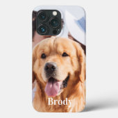 Eenvoudige gepersonaliseerde fotonaam  Case-Mate iPhone case (Achterkant)