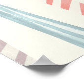 Eenvoudige gepersonaliseerde Happy Birthday Candle Poster (Hoek)