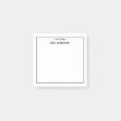 Eenvoudige Gepersonaliseerde Leraar Naam Professio Post-it® Notes (Voorkant)