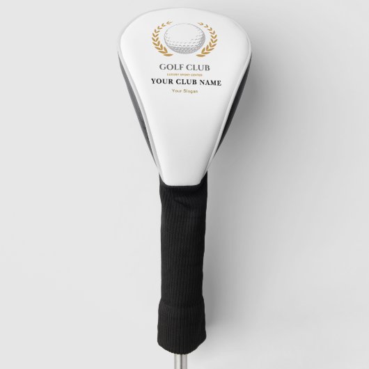 Eenvoudige gepersonaliseerde logo golfclubhoofdhoe golfheadcover (Voorkant)