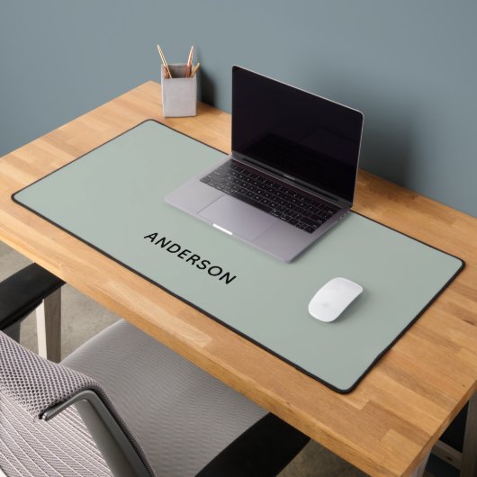 Eenvoudige gepersonaliseerde naammonogram | Elegan Bureaumat (Kantoor 2)