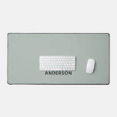 Eenvoudige gepersonaliseerde naammonogram | Elegan Bureaumat (Keyboard & Muis)