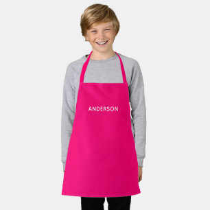 Eenvoudige gepersonaliseerde naammonogram Elegan Schort