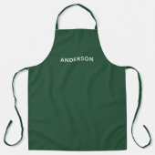 Eenvoudige gepersonaliseerde naammonogram | Elegan Schort (Voorkant)