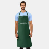 Eenvoudige gepersonaliseerde naammonogram | Elegan Schort (Gedragen)