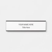 Eenvoudige gepersonaliseerde naamplaat & hangend b (Voorkant)