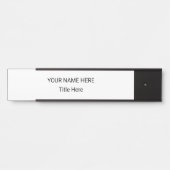 Eenvoudige gepersonaliseerde naamplaat & hangend b (Voorkant)