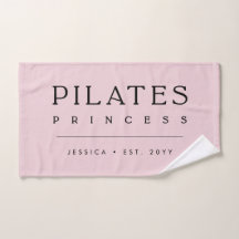 Eenvoudige Gepersonaliseerde Roze Roze Pilates Pri