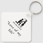 Eenvoudige gepersonaliseerde tekst en foto sleutelhanger (Achterkant)