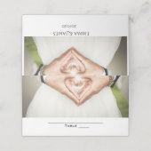 Eenvoudige Gepersonaliseerde Wedding Place Card Plaatskaartje (Buitenkant ongevouwen)