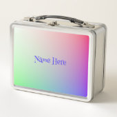 Eenvoudige gepersonaliseerde zachte regenbooggradi (Voorkant)