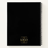 Eenvoudige gepersonaliseerde zakelijke Logo promot Notitieboek (Achterkant)