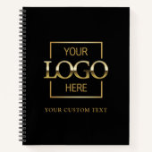 Eenvoudige gepersonaliseerde zakelijke Logo promot Notitieboek (Voorkant)