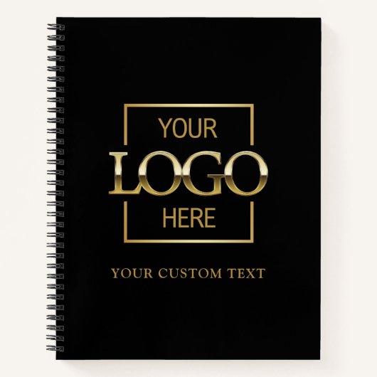 Eenvoudige gepersonaliseerde zakelijke Logo promot Notitieboek (Voorkant)