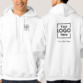 Eenvoudige gepersonaliseerde zakelijke Logo-tekst  Hoodie
