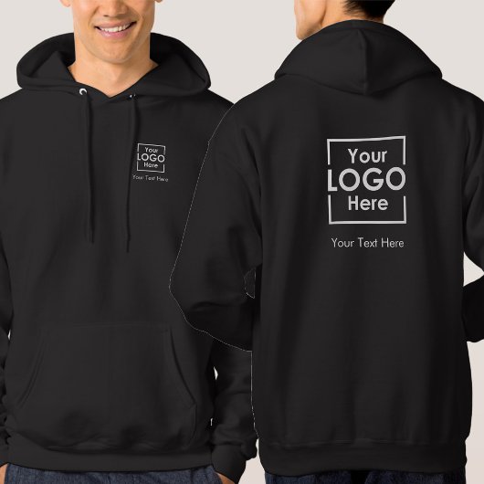 Eenvoudige gepersonaliseerde zakelijke Logo-tekst  Hoodie