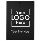 Eenvoudige gepersonaliseerde zakelijke Logo tekst  Klembord (Achterkant)