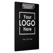 Eenvoudige gepersonaliseerde zakelijke Logo tekst  Klembord (Rechts)